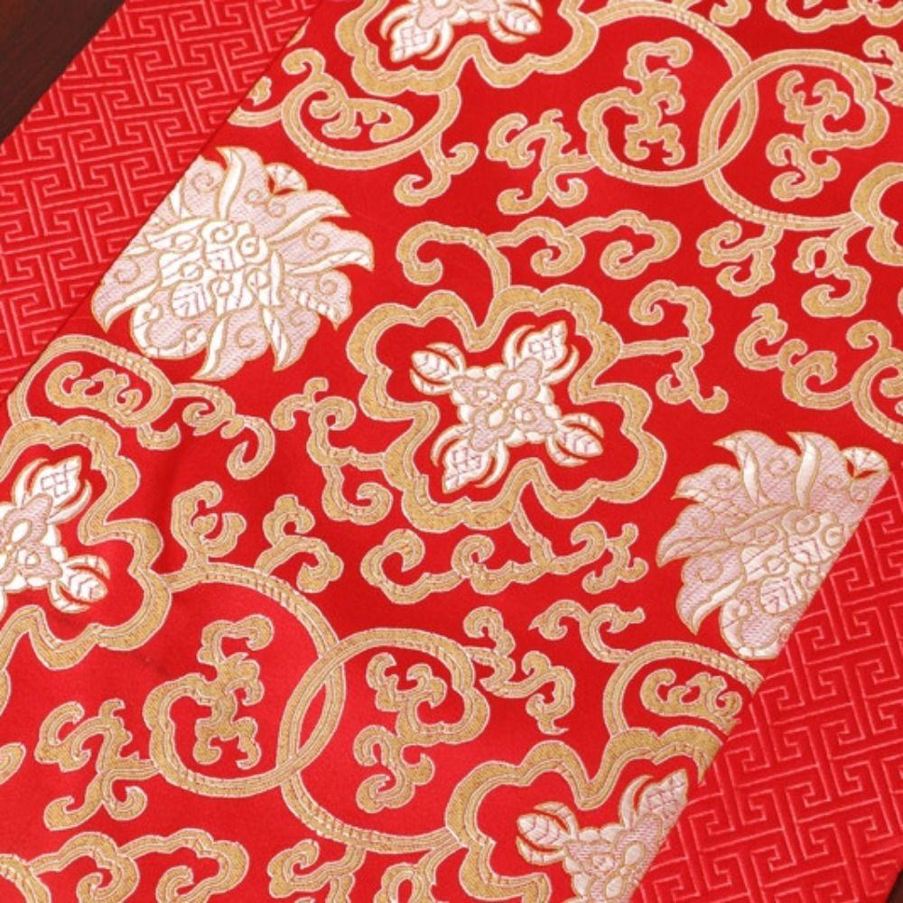 Long Satin Embroidery Wedding Chinese Style Table Cover Table Runner Table Decoration TableCloth