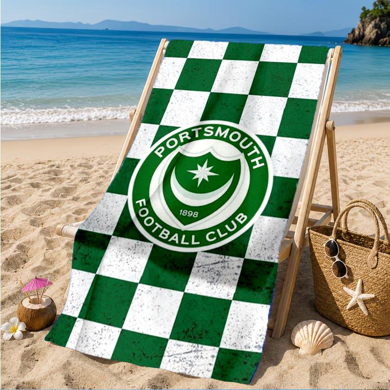 Asciugamano da Spiaggia in Microfibra con Stemma FC Ports, Morbido e Assorbente, Asciugatura Rapida, Ideale per Viaggi Estivi, Essenziale per la Spiaggia, Piscina