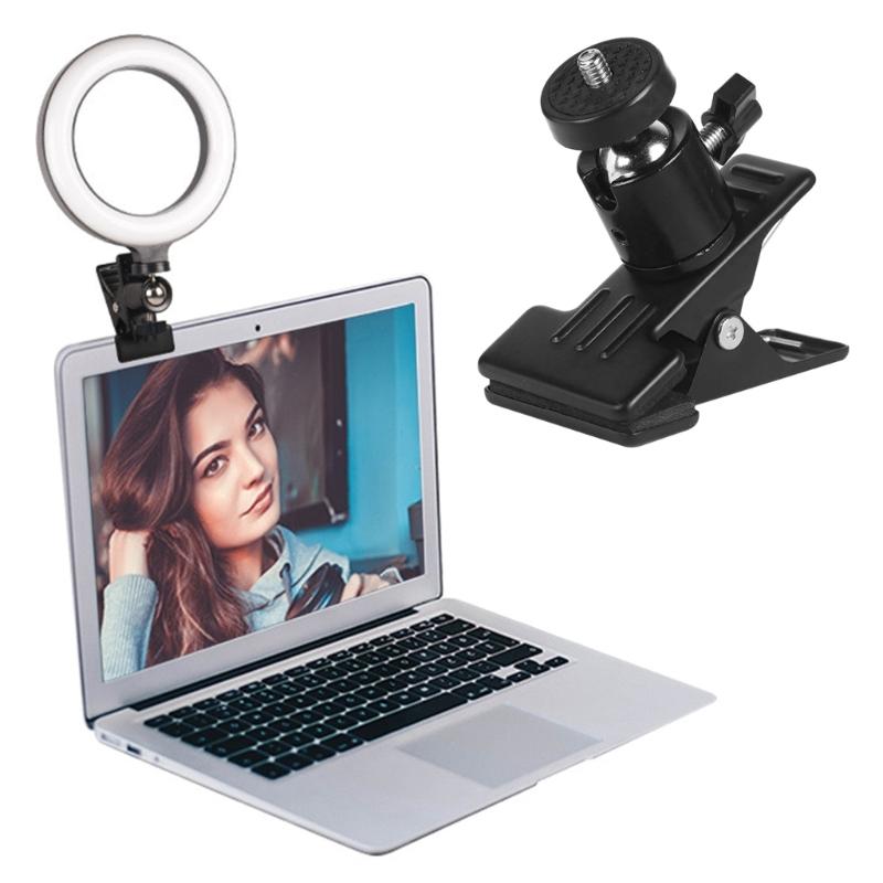 High Strength Adjustable Clamp Holder For Cameras Smartphones And Lights Featuring 360 Rotation And to 42mm Grip