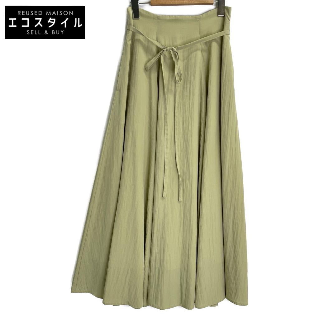 CLANE 12109-6212 2WAY Suspender Maxi Skirt skirt 1 Light greenUsed