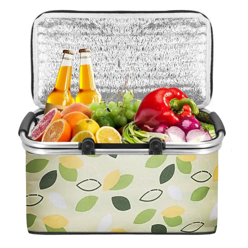 Heckermann 30L Yellow Picnic Basket