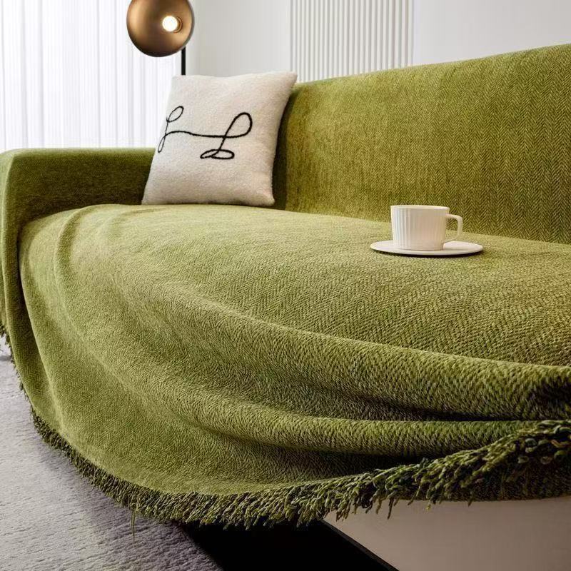 Cat-Proof Sofa Cover, Chenille Sofa Cover, Full-Coverage Cover, One-Piece, All-Season, Full-Coverage Sofa Cushion