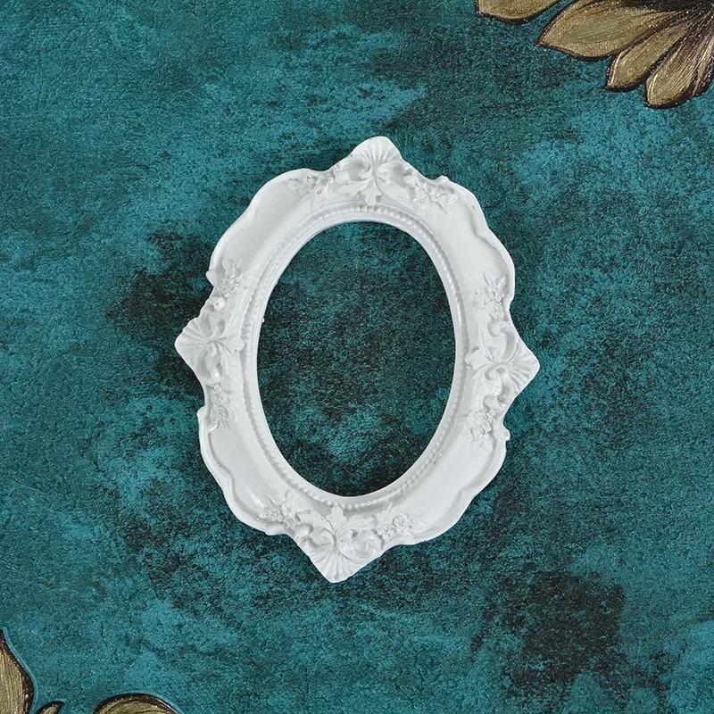 Golden Retro Photo Frame Nail Art Jewelry Decoration Home Decoration Photography Background Shooting Photo Props Picture Frame