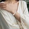 Collectible Natural White Crystal Bracelet for Men and Women, Clear Crystal Bead Bracelet, Couple's Jewelry, Valentine's Day Gift