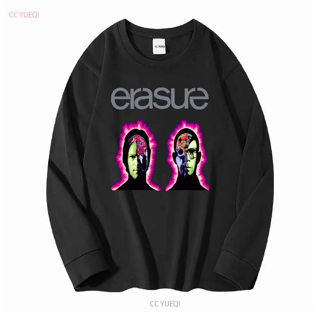 Erasure T Shirt New Wave Vintage Washed Fashion Soft Unisex Designer Clothes Graphic Stylish Casual Comfortable Homme Versatile