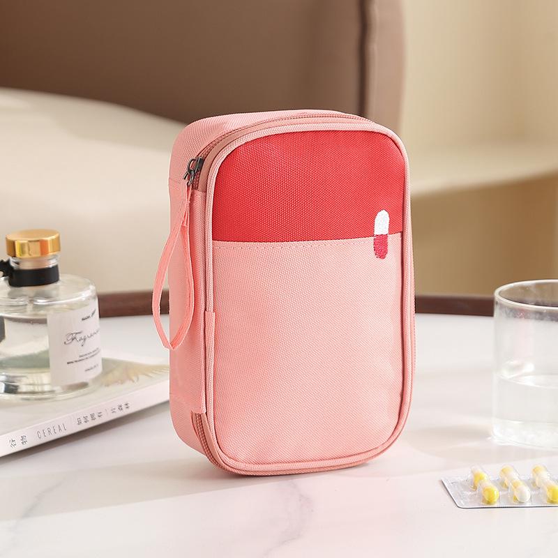High-Capacity Portable First Aid & Medicine Bag for Home and Travel
