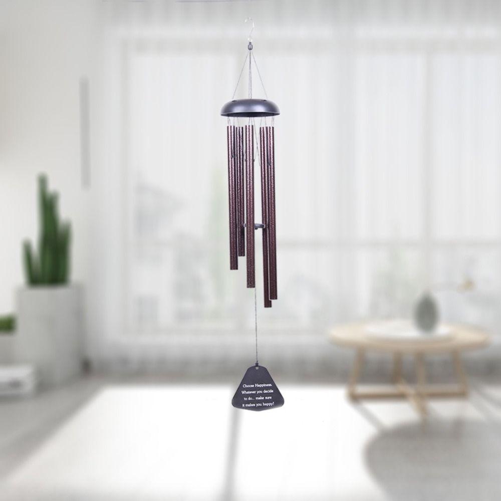 Garden Decor Japanese Style Wind Chimes Metal Retro Aluminum Tube Wind Bell Antique Handcrafted Blessing Bell Temple