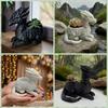 3D Printed Dragon Plant Pot Home Decoration Dragon Ornament Gift Flowerpot Molds  Home Decor