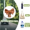 Car Purse Hooks, 2PCS Cute Bow Vehicle Seat Headrest Hanger for Bags, Space Saving Automotive Back Seat Storage Hanging Holder Decor Accessories,