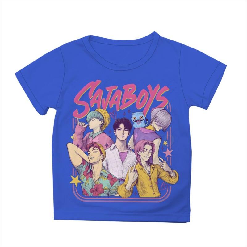 Cute Cartoon Graphic T-shirts Boys Girls Short Sleeve T-shirt Tops Anime Kpop T Shirt Gifts Children's Clothing