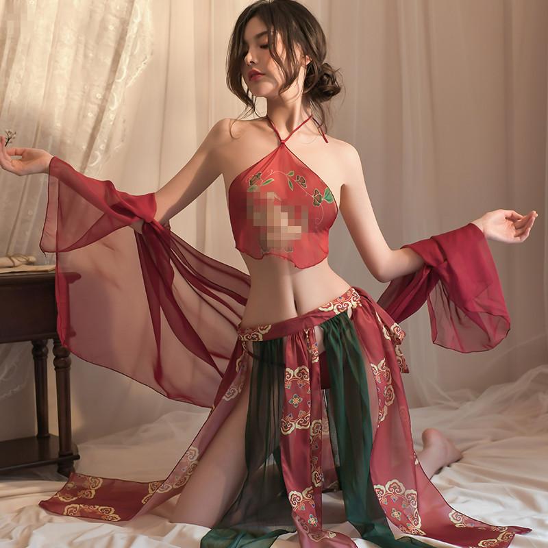 Sexy underwear ancient court style pure Hanfu belly pocket seduces Dunhuang Feitian Phoenix women's skirt