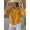 Women Solid Casual Hooded Knit Cardigan Fashion Sweater Coat For Autumn Winter