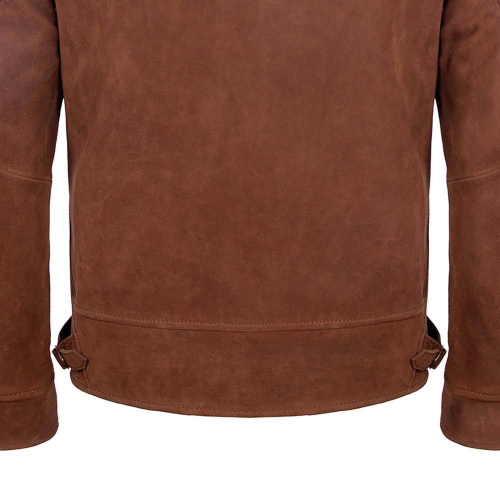Brown Cow Leather Jackets Men Genuine Leather Einstein Coat Slim Fit Jacket Man Business Clothes Autumn