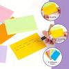 Cartoncini Colorati Indice A6 200 Fogli - 10,5 X 14,7 cm Cartoncini Colorati a Righe, Flashcard Multicolore per Scuola, Casa e Ufficio