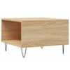  Coffee Table, Sonoma Oak 55x55x36.5 Cm Wood-based Material