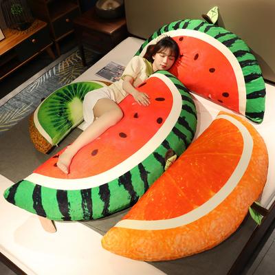 1pc Giant Plush Fruit Pillow Stuffed Soft Watermelon Bed Cushion Home Sofa Baby Girls Sleepy Pillow Kawaii Birthday Gift