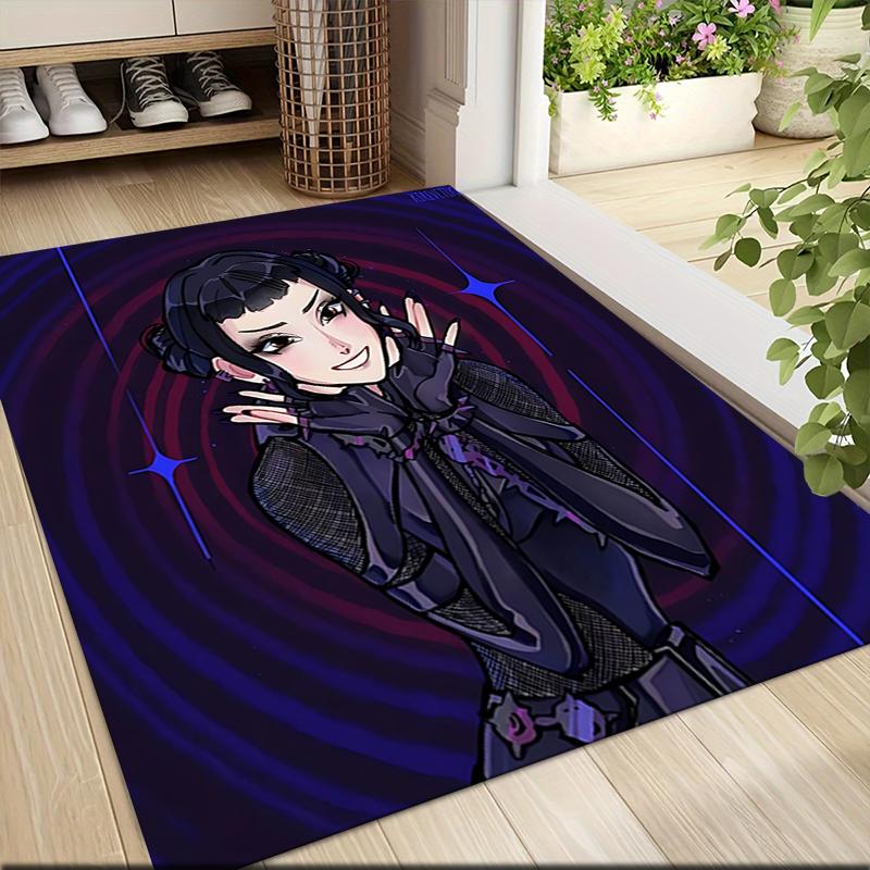 1Pc Fantasy Anime Character Carpet Rug Customizable Soft Washable Antislip Home Living Room Sofa Mats Personalized Rug 0917201