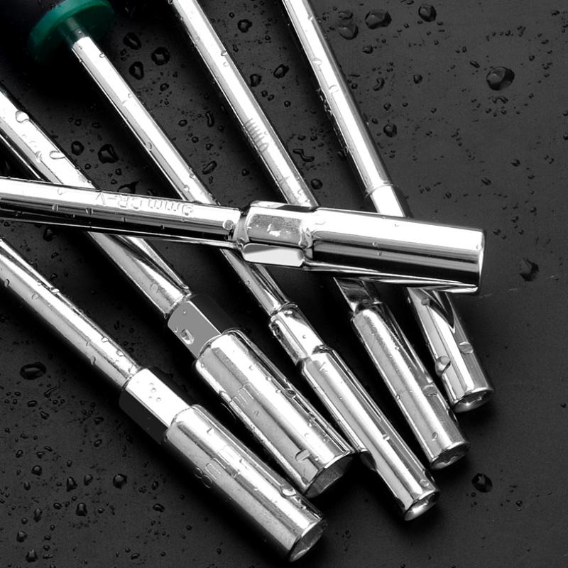 Screwdriver Socket Wrench Set M5 M4 External Hex Screwdriver  Hexagonal Nut Key Extend Driver 5.5 8 10 13 14 7mm Hand Tool