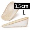 Silicone Height Increasing Insoles Invisible Heel Pads Shock Absorbing Insoles for Men and Women Foot Care Pads