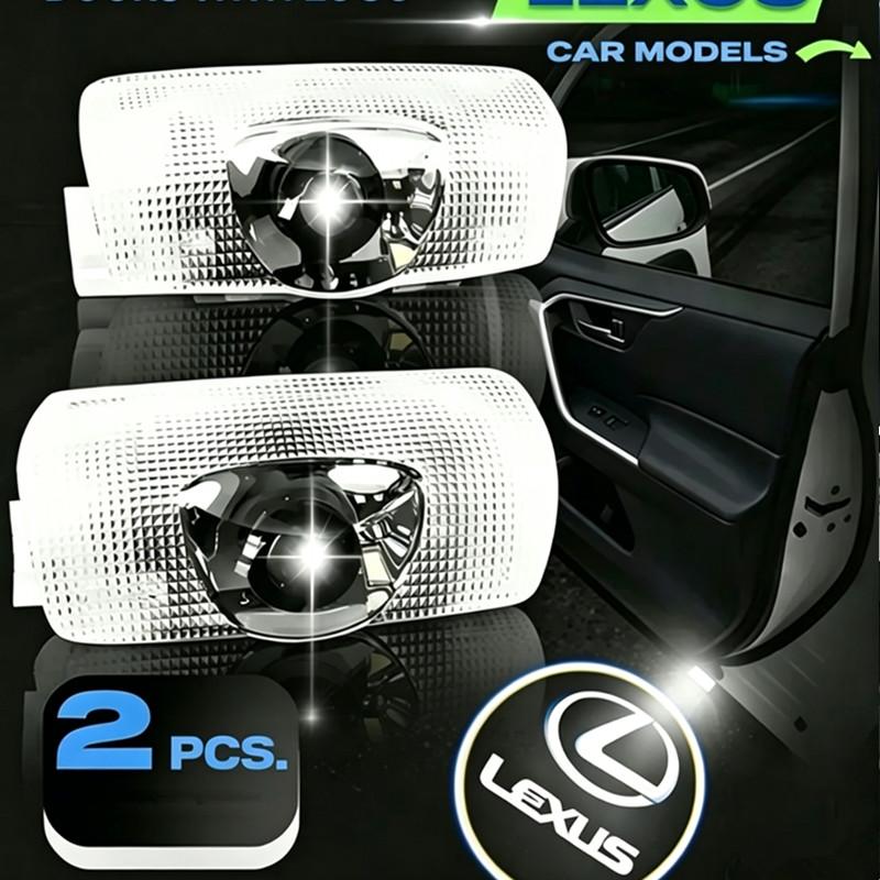 ctlsev1 New upgrade Laser Decor Lamp Glass Projection Car Accessories HD LED For Lexus RX GX LS LX IS GS RC UX Series ES200 ES250 ES260