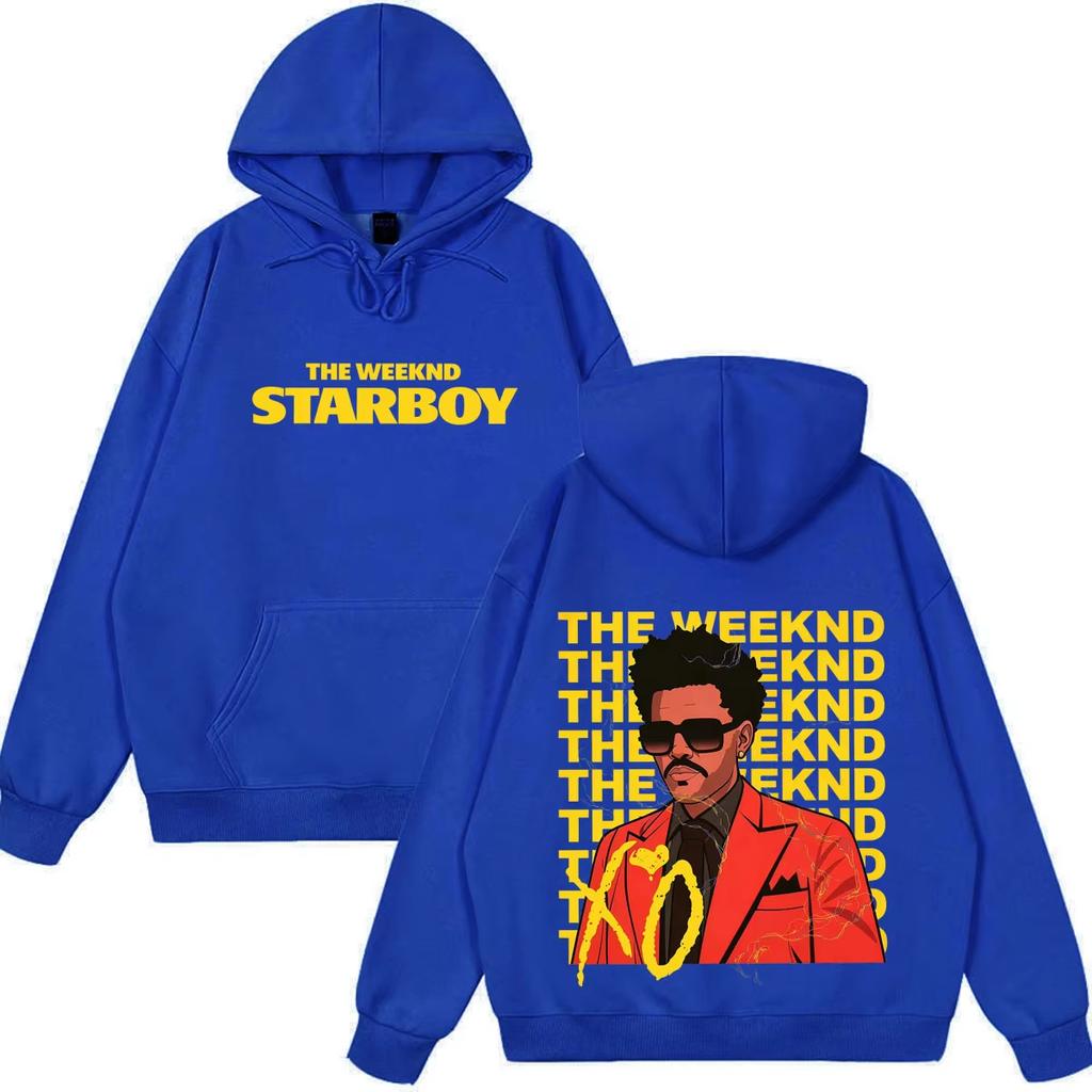 Rapper The Weeknd Fashion Cover Print Hoodie Men Women Pop Musicvintage Pullover Loose Casual Hip Hop Streetwear Hoodie