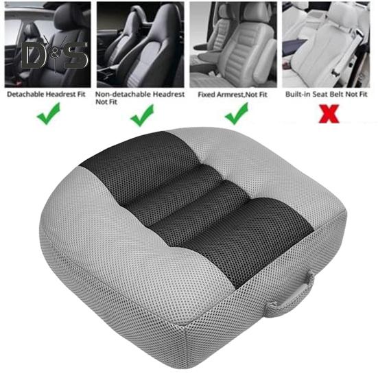 Ergonomisches Sitzkissen zur Erhöhung der Sitzhöhe, atmungsaktiv, Netzstoff, tragbares Autositzpolster, Winkel-Lift-Sitz, rutschfest, tragbare Haltung