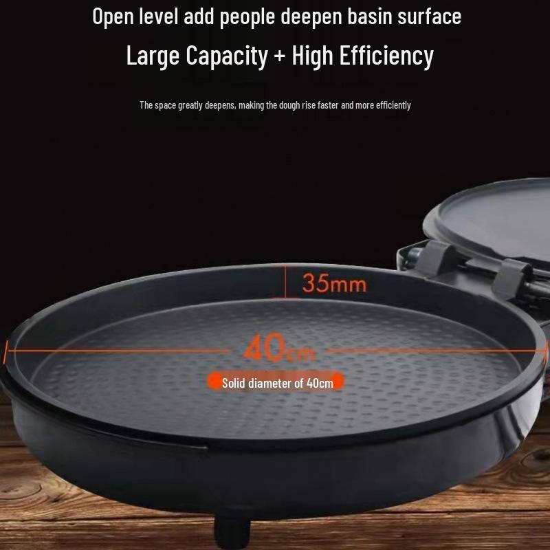 Doppelseitige elektrische Grillplatte mit vertieftem Becken und Ofenfunktion für den Heimgebrauch