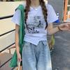 Design-sensory Short-sleeved T-shirt for Women In Summer New Korean Style Slim and Slim Short Student Top for Women