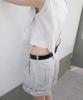 SIGREAT Two-Tuck Bermuda Shorts_Light Grey