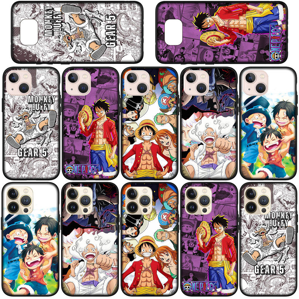 Für Samsung Galaxy S25 S24 S23 S22 Ultra FE Plus A37 A57 A56 A55 A06 A16 A15 A36 A26 A35 A05 A25 A54 A34 Handyhülle Luffy Gear 5 One Piece Anime Cover