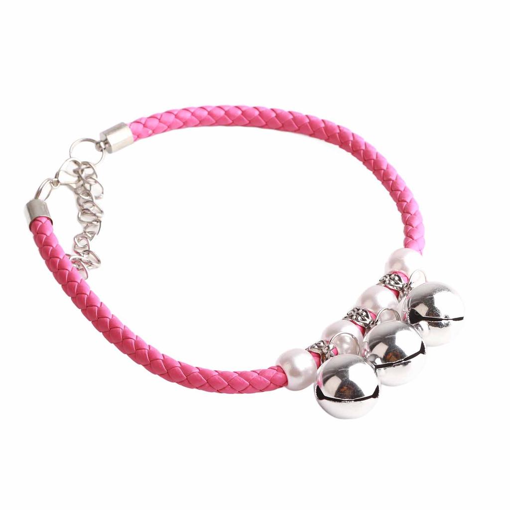 Quality Pet Adjustable Cute Necklace Collars with Bell for Most of Dog Cat Supply
