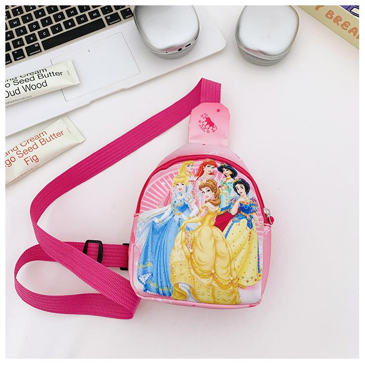Princess Printed Shoulder Crossbody Chest Bag Children Outdoor Gifts