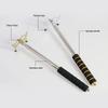Stainless Steel Telescopic Billiards Pool Cue Removable Bridge Head Anti-Slip Retractable Billiard Bridge Stick Golden