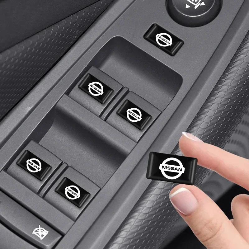 10 STUKS 3D Epoxy Stuurwiel Decoratie Sticker Auto Styling Interieur Stickers Voor Nissan Nismo Micra Qashqai Altima Maxima Sentra