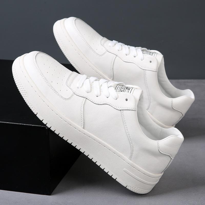 Air Force men's shoes No. 1 autumn new leather little white shoes men's trend breathable men's sports and leisure board shoes