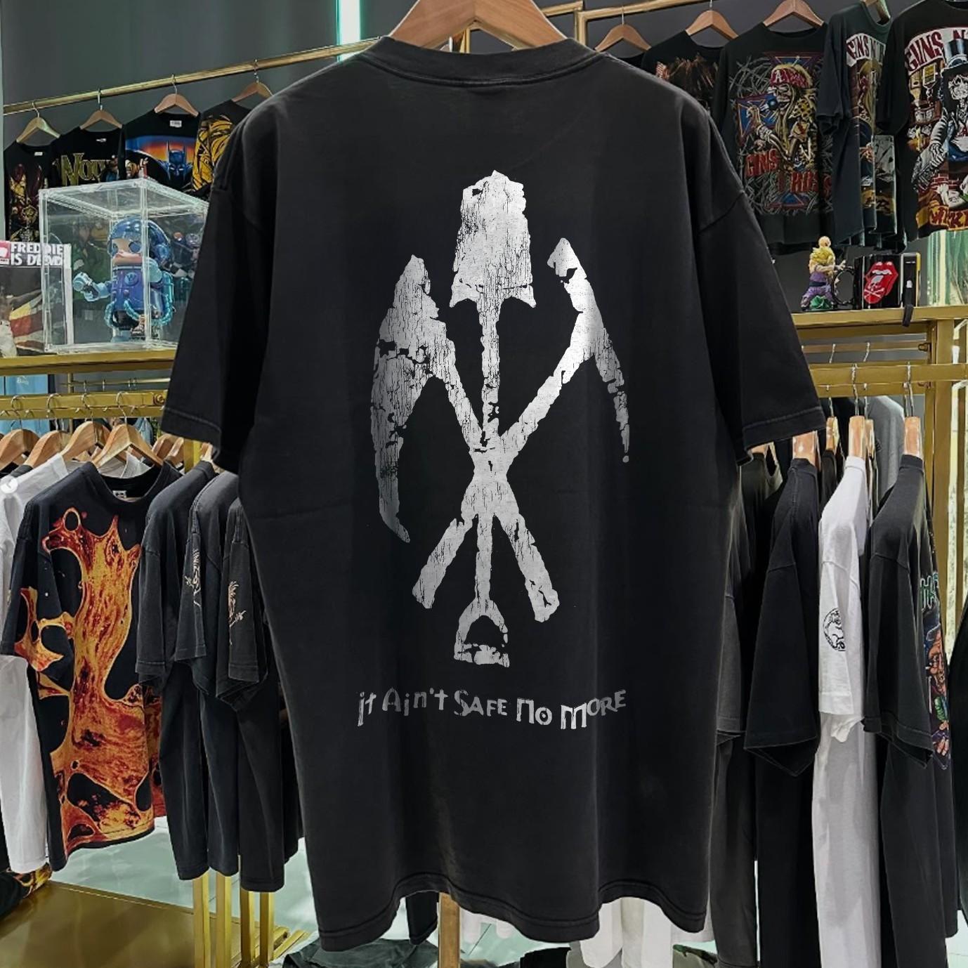 1994 Gravediggaz  It Ain T Safe No More  Aged T-Shirt Black XXL 2XL