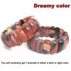 Natural 9 Color Botswana agate Stone Beads Bracelet Natural Gemstone Jewelry Bangle For man Woman For Gift Wholesale