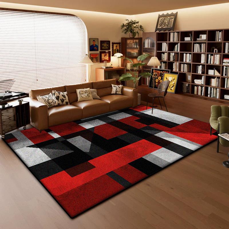 Modern Geometric Large Carpets Living Room Luxury Decoration Bedroom Non-slip Rug Easy Cleaning Kitchen Bath Floor Mat Washable