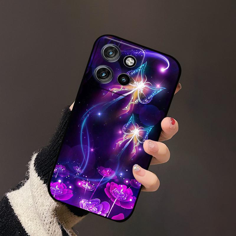 Para Capa Motorola Edge 50 Neo Edge50 Fusion 50S Pro Silicone TPU Macio Capa Traseira de Telefone Para Moto S50 X50 Ultra 5G Fundas de Luxo