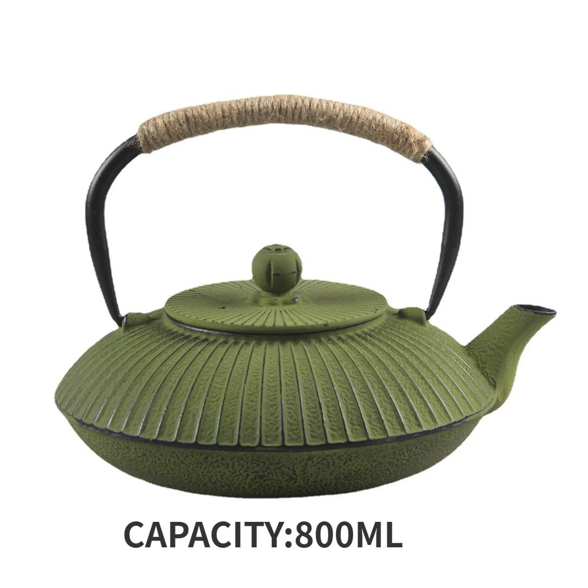 

800 мл креативный зонтичный металлический чайник чугунный чайник бытовой японский железный чайник для кипячения воды и приготовления чая посуда для напитков