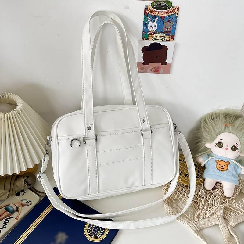 Stylish Urban Chic Tote Bag For Women Pu Leather Large Capacity Shoulder Bag