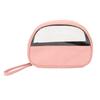 Cosmetic Bag Enough Capacity Visible Design PU Leather Portable Makeup Toiletry Pouch for Travel Daily