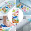 40x100cm Baby Bath Mat Extra Long Cartoon Design Non Slip Bath Mat Waterproof Suction Cups Kids Bath Mat Baby Bath Time