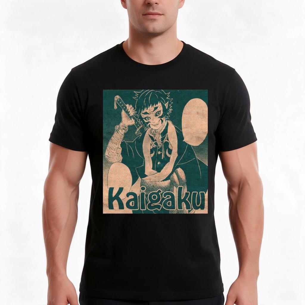 Minimalist Vintage Design Kaigaku Tshirt Summer Casual Cotton Tee Oversized Streetwear Tops Vintage Graphic Print