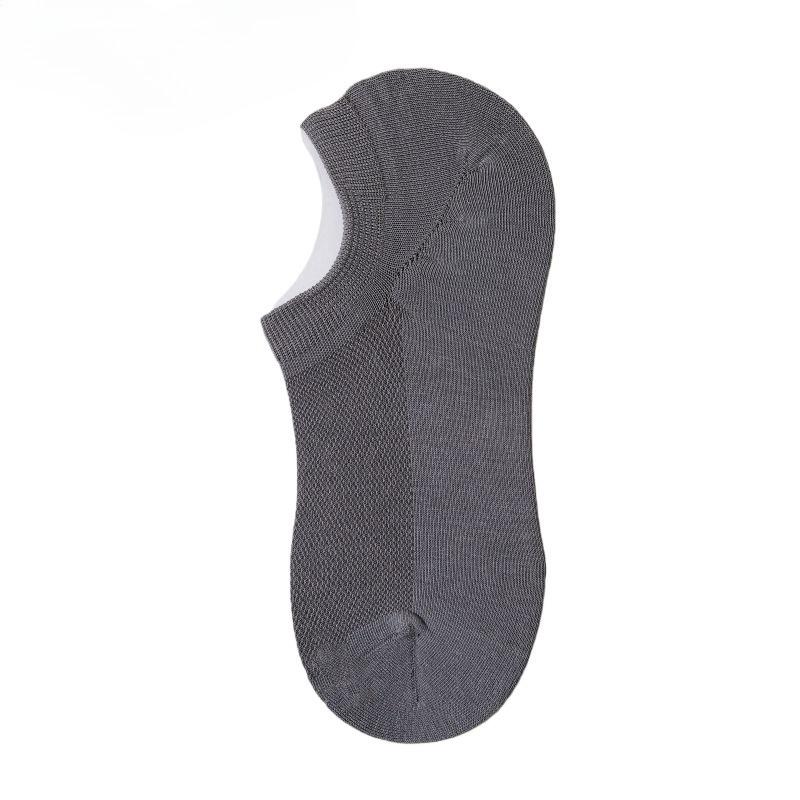 Cotton Sock Without Arch Support - Men's Summer Lightweight Boat Shoes - Pure Cotton Low-top Short Socks - Deep Opening - No Heel - Invisible Sock
