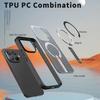 Magnetic Armor Phone Case For Xiaomi 15T Pro 14T 17 Pro 17Pro Max Hole Design Metal Bracket TPU Frame Acrylic Plastic Back Cover