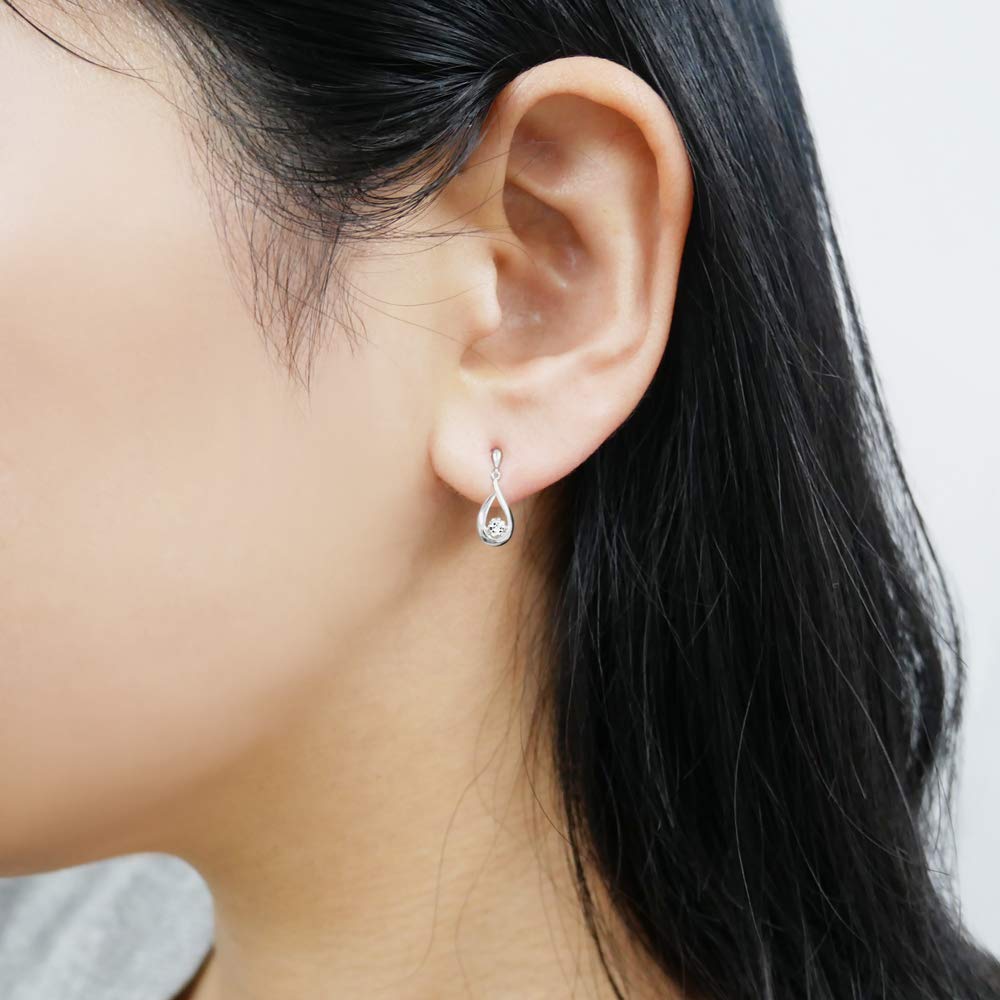 Earrings Platinum Diamond Drop APVA2518 DI [Official] [Vendome Aoyama]