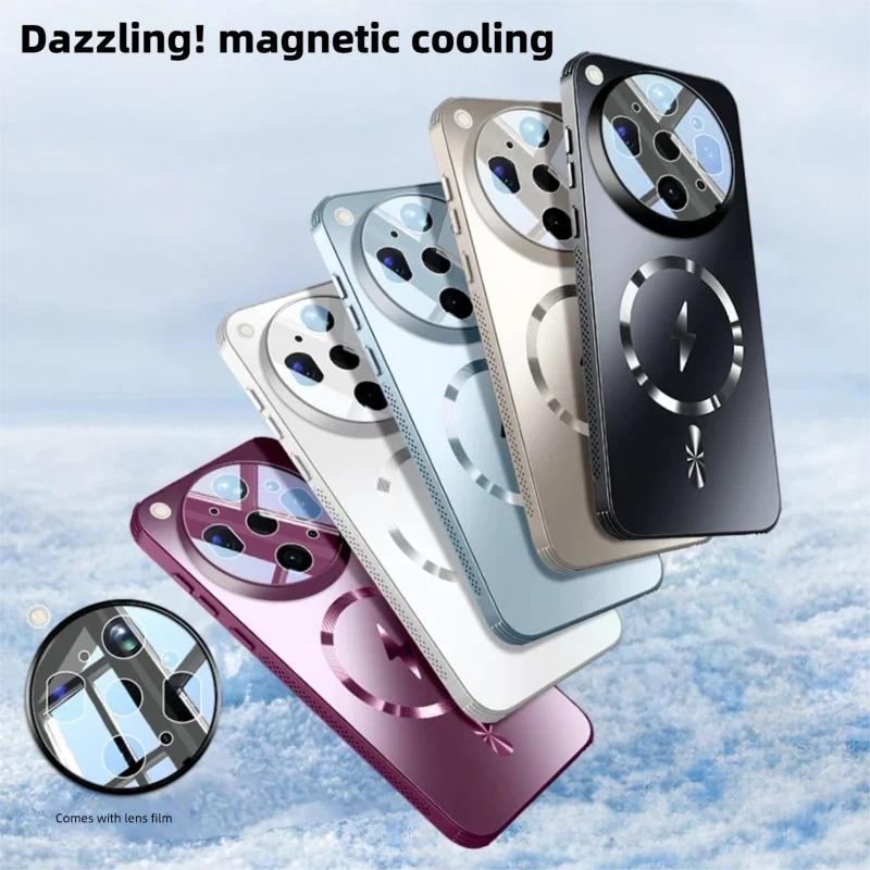 Magnetic Case for OPPO Find X9 X9S X8 X8S X7 Ultra Pro Plus Cover Heat Dissipation Hole Bumper Lens Film Cover for Magsafe Shell