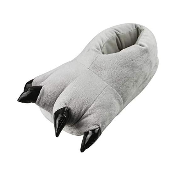 [Moonlove] Dinosaur Slippers with Claws, Men's, Women's, Funny Room Shoes, Halloween Cosplay, Heels, Cotton Filled, Thick, Warm, Indoor Shoes,