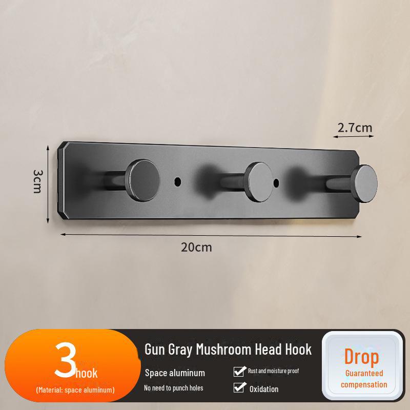 Punch-Free Strong Adhesive Wall Hooks for Kitchen and Bathroom